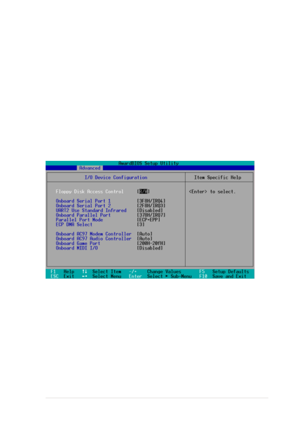 2 i/o device configuration | Asus P4B-FX User Manual | Page 73 / 112