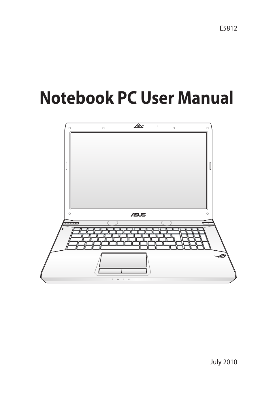 Asus G73Jw User Manual | 32 pages