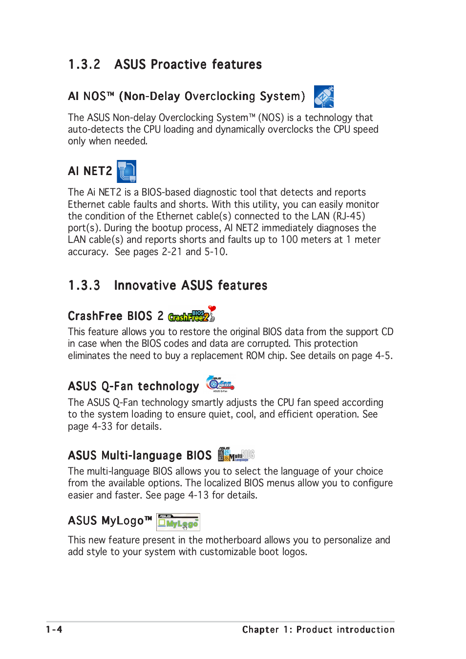 Asus P5GD1 User Manual | Page 18 / 128