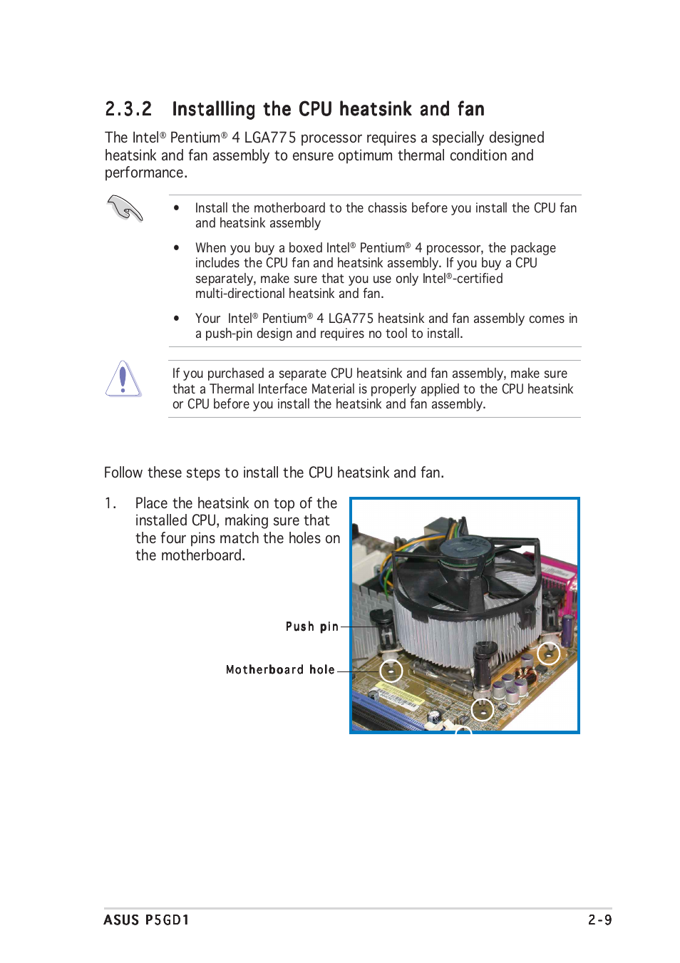 Asus P5GD1 User Manual | Page 29 / 128