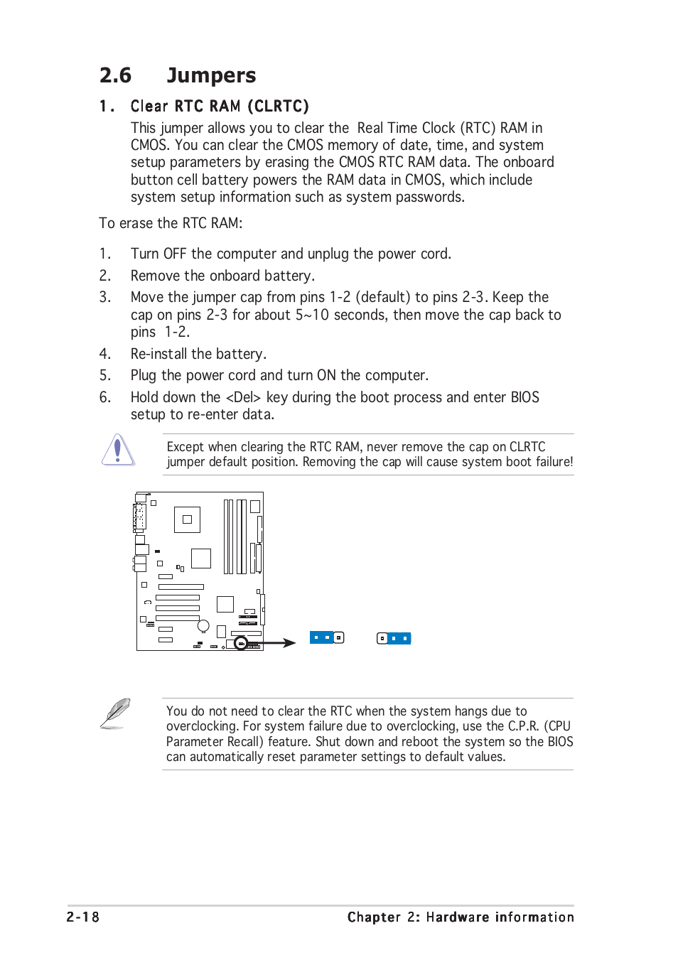 6 jumpers | Asus P5GD1 User Manual | Page 38 / 128