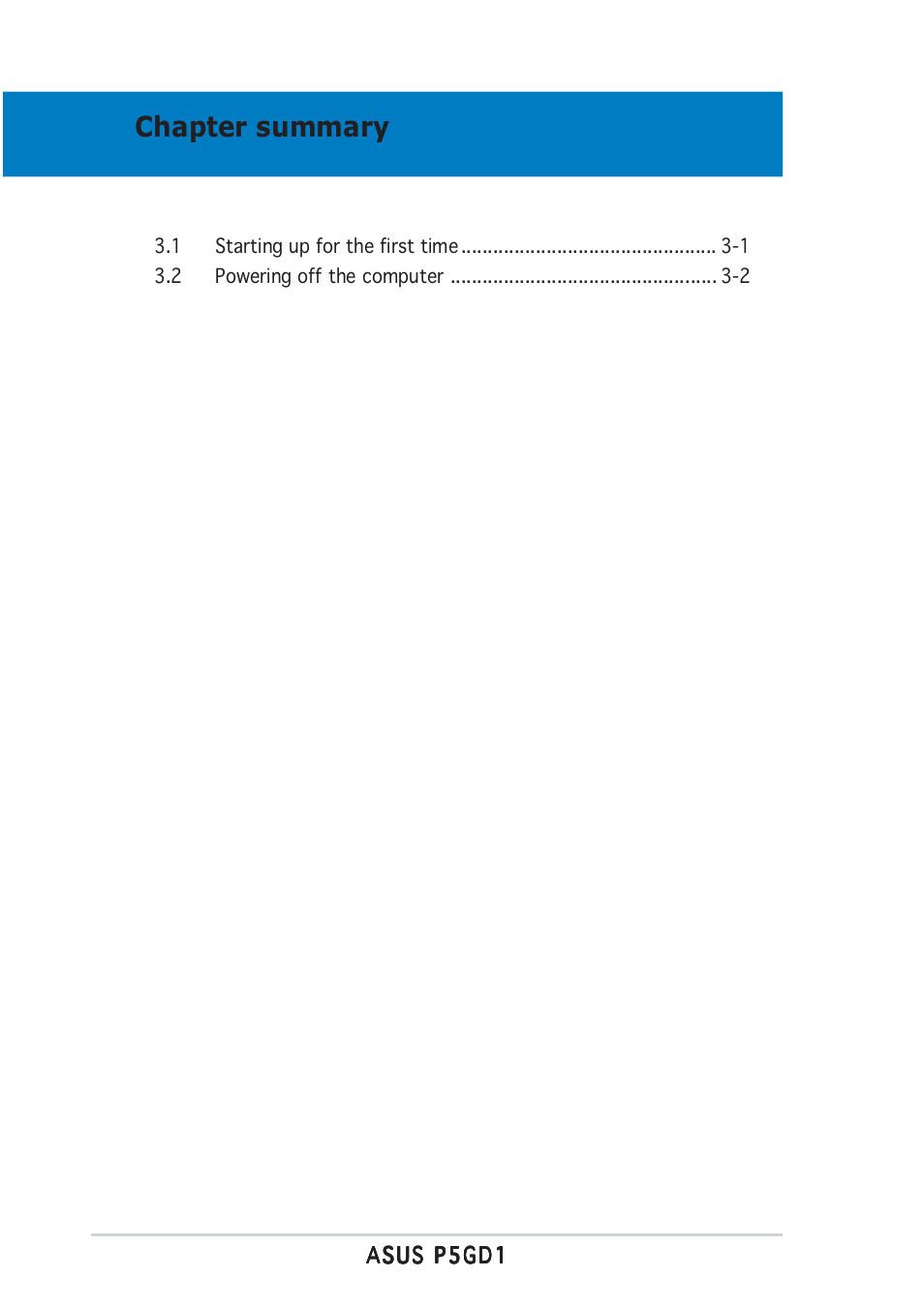 Chapter summary | Asus P5GD1 User Manual | Page 54 / 128