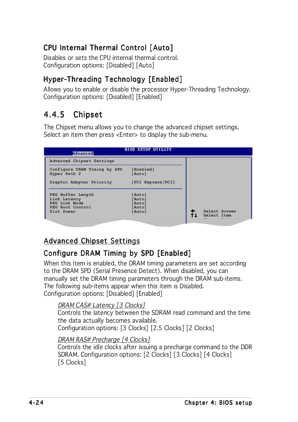 5 chipset chipset chipset chipset chipset | Asus P5GD1 User Manual | Page 82 / 128