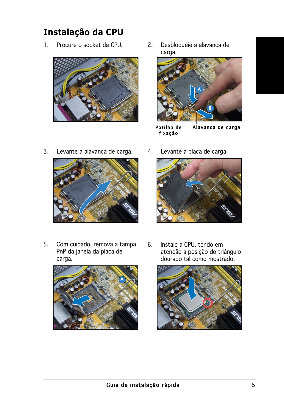 Instalação da cpu, Portugu ê s | Asus P3-PH4 User Manual | Page 53 / 80