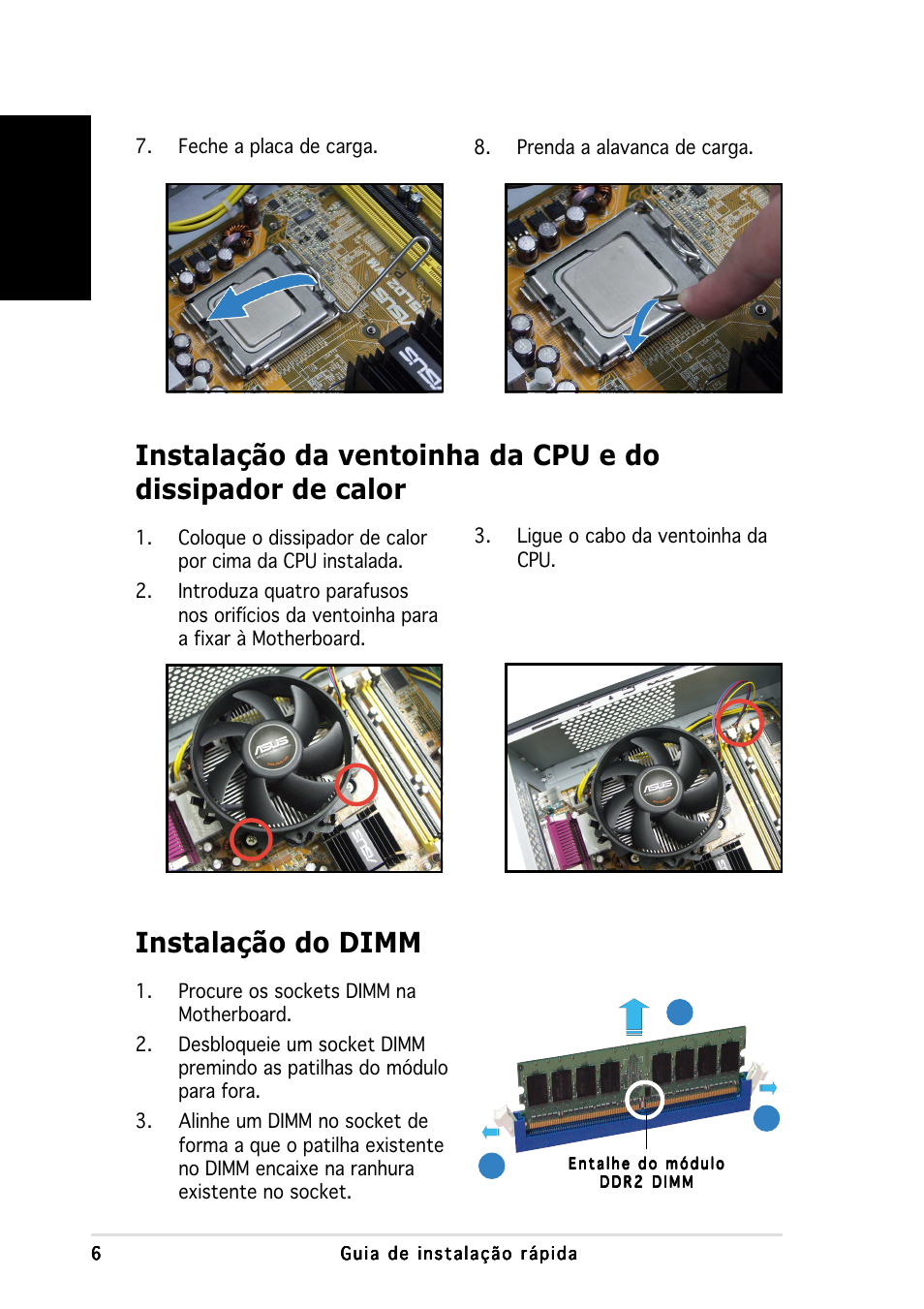 Instalação do dimm, Portugu ê s | Asus P3-PH4 User Manual | Page 54 / 80