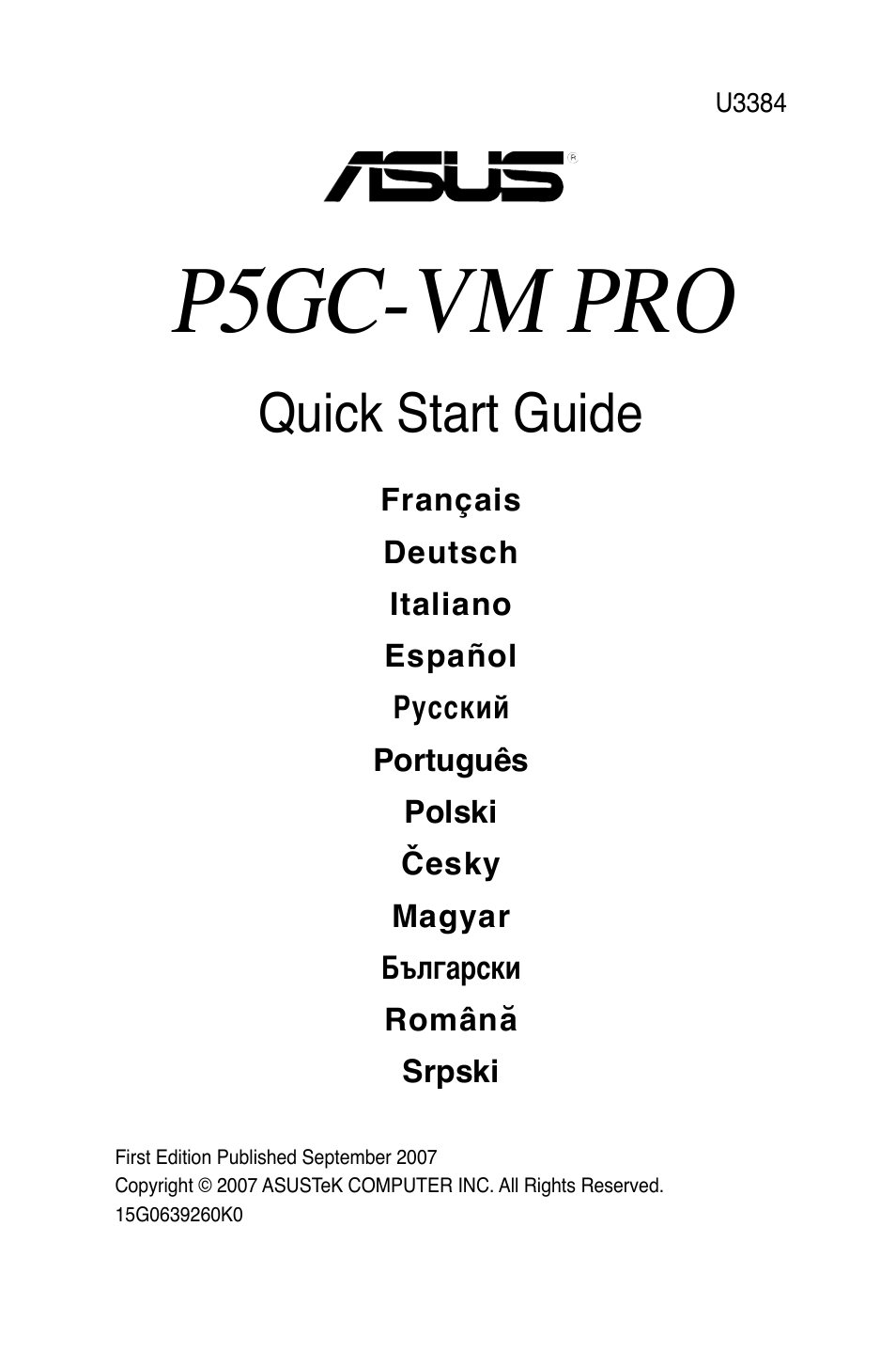 Asus P5GC-VM Pro User Manual | 38 pages