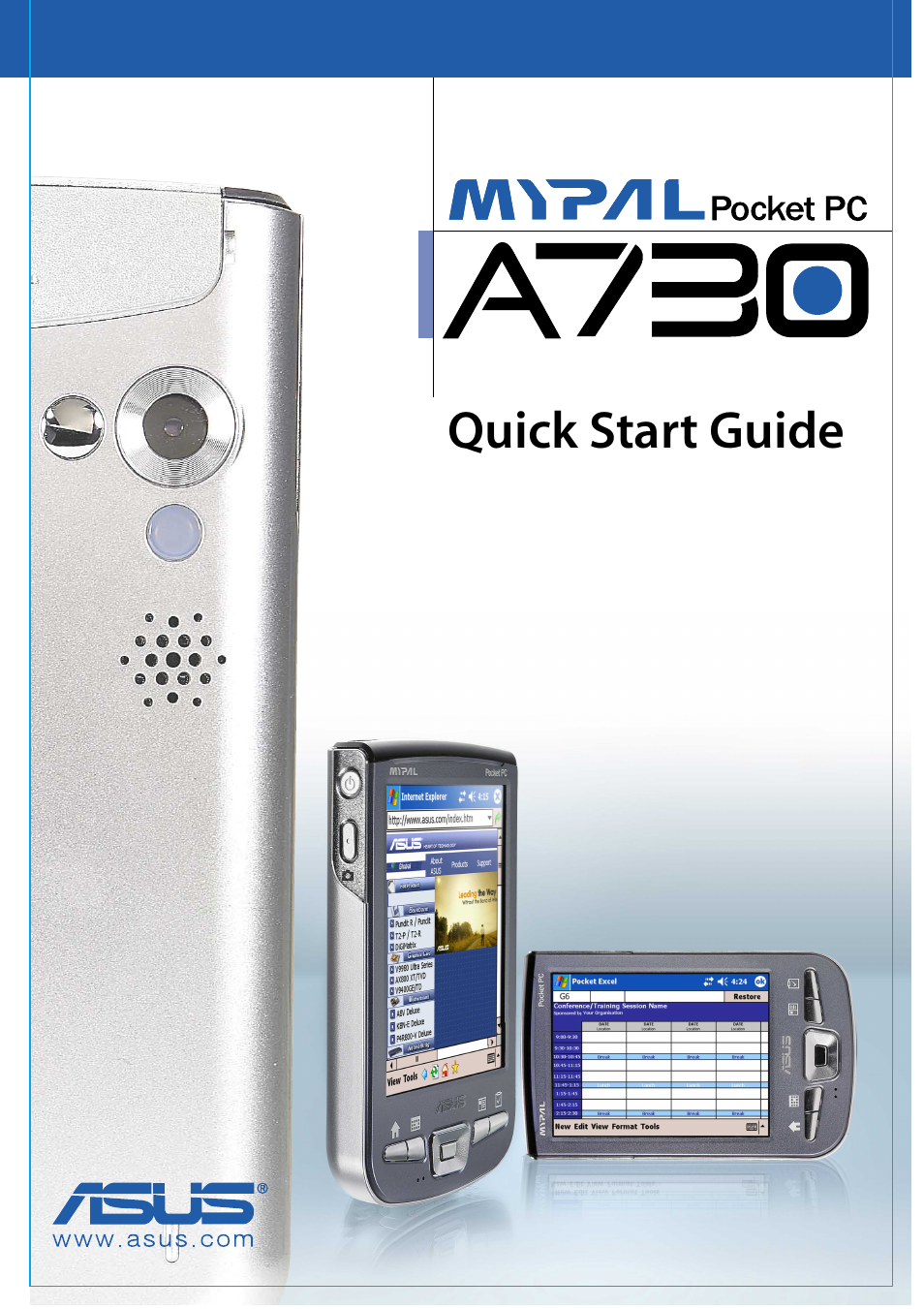 Asus MyPal A730 User Manual | 6 pages
