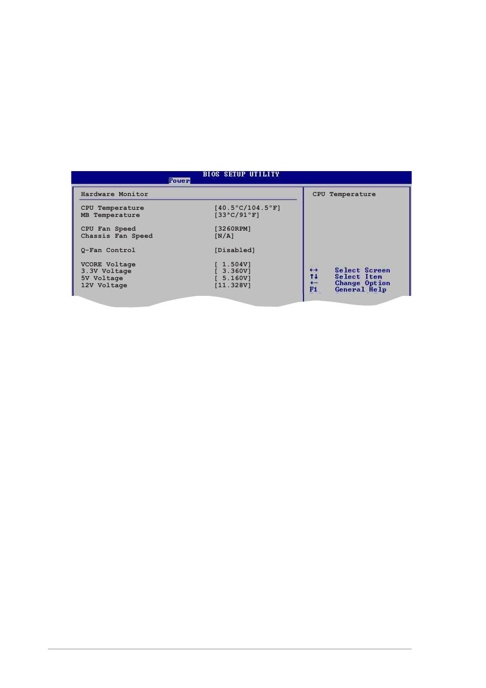 6 hardware monitor, Power on ps/2 mouse [disabled, Q-fan control [disabled | 32 chapter 4: bios setup | Asus K8V SE Deluxe User Manual | Page 98 / 140