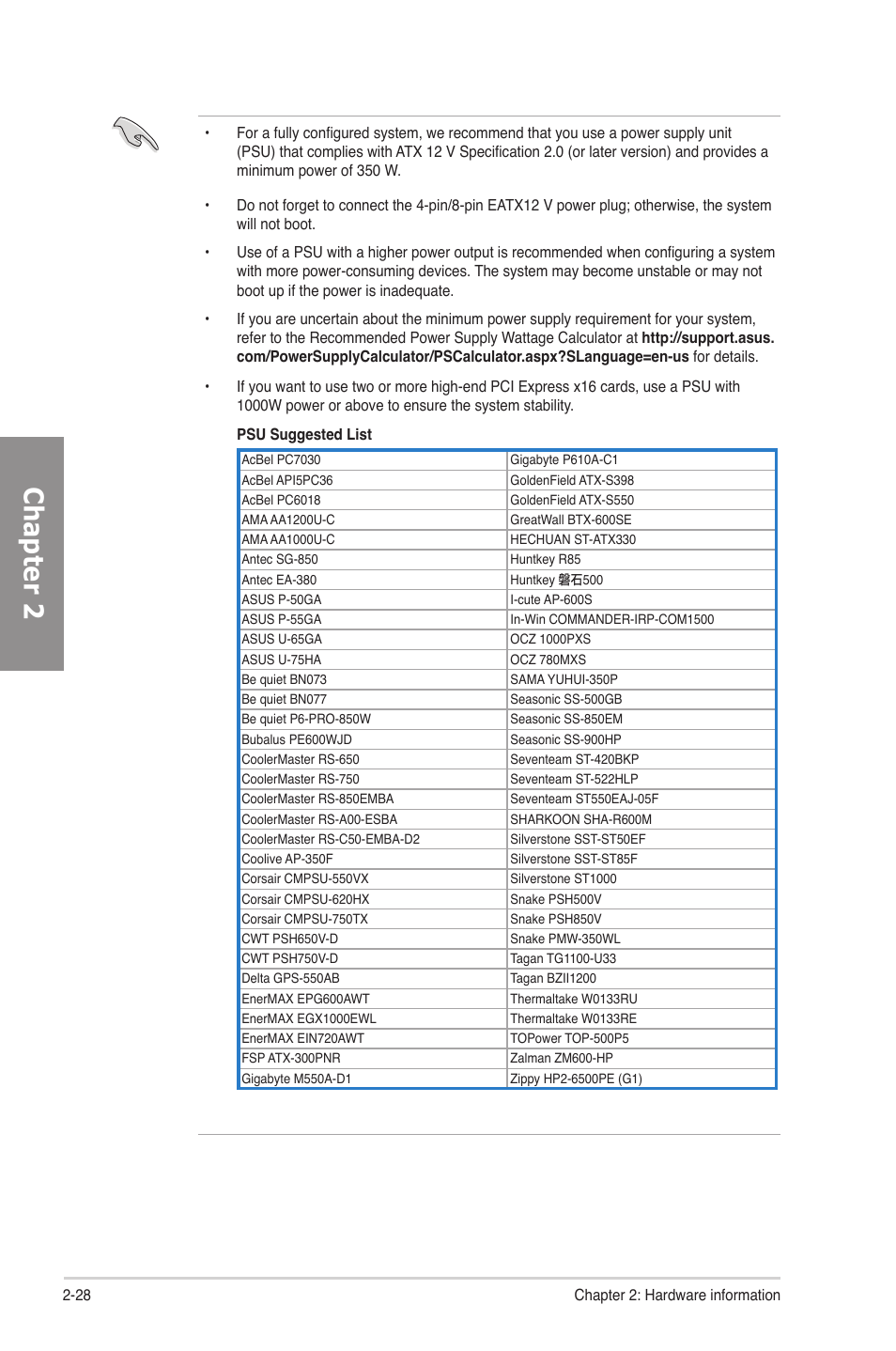 Chapter 2 | Asus P8P67 EVO User Manual | Page 46 / 134