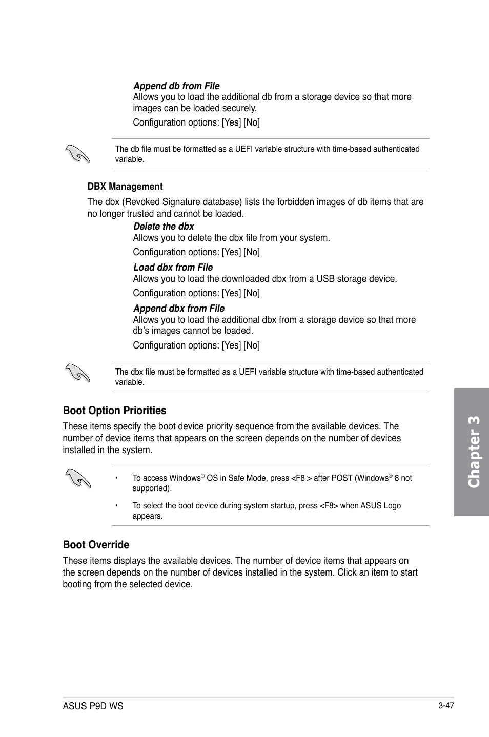 Chapter 3 | Asus P9D WS User Manual | Page 117 / 154