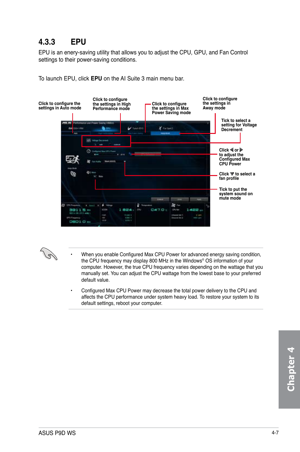 3 epu, Epu -7, Chapter 4 | Asus P9D WS User Manual | Page 133 / 154