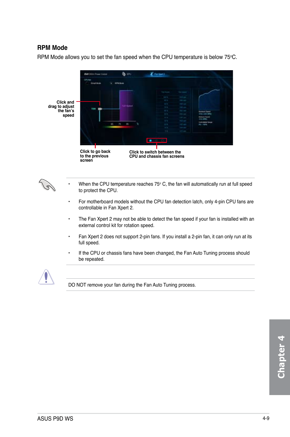 Chapter 4, Rpm mode | Asus P9D WS User Manual | Page 135 / 154