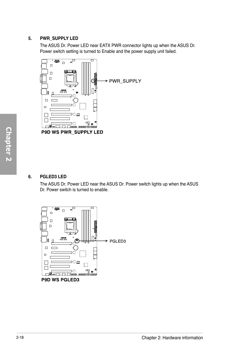 Chapter 2 | Asus P9D WS User Manual | Page 36 / 154