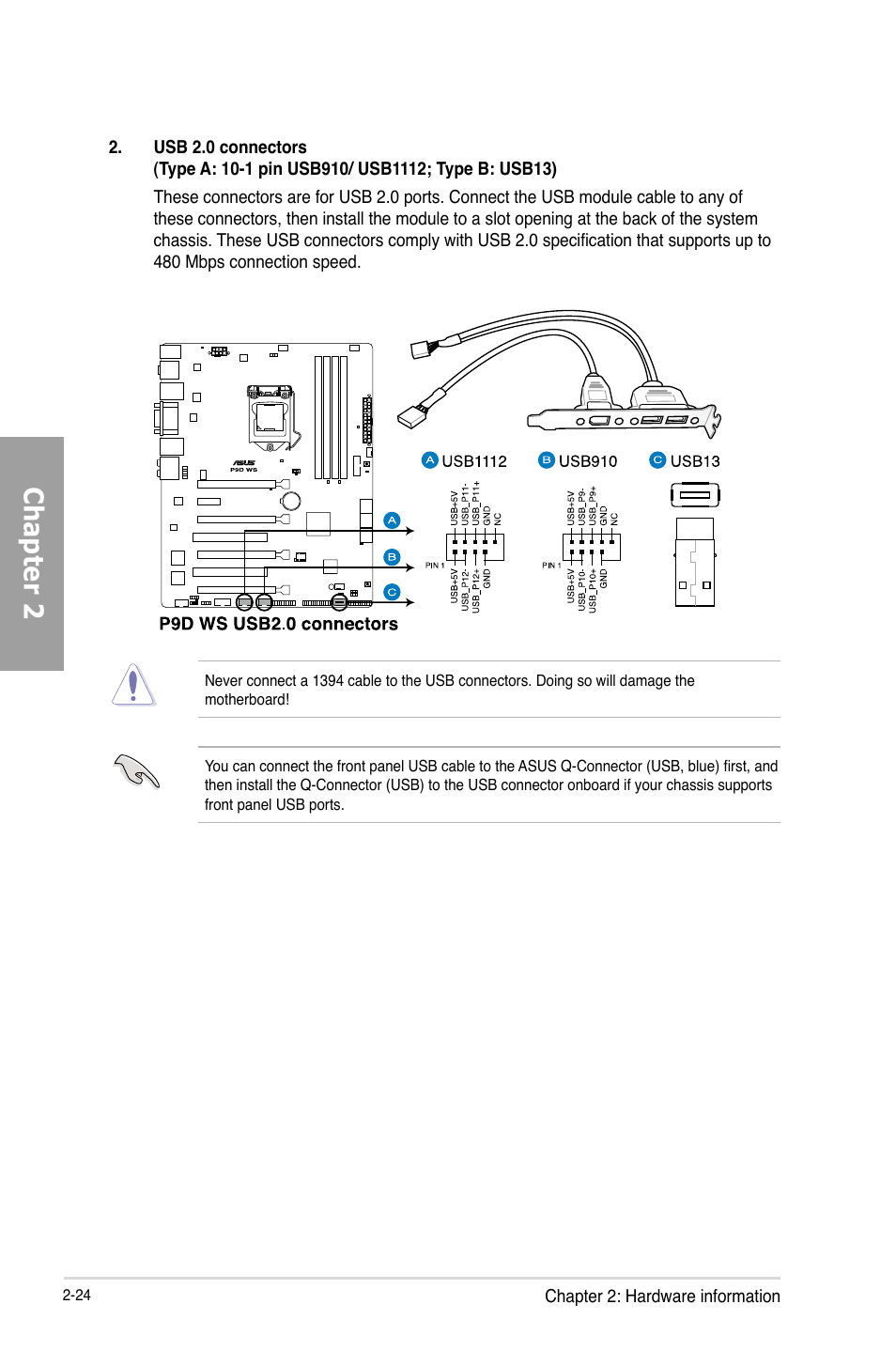 Chapter 2 | Asus P9D WS User Manual | Page 42 / 154