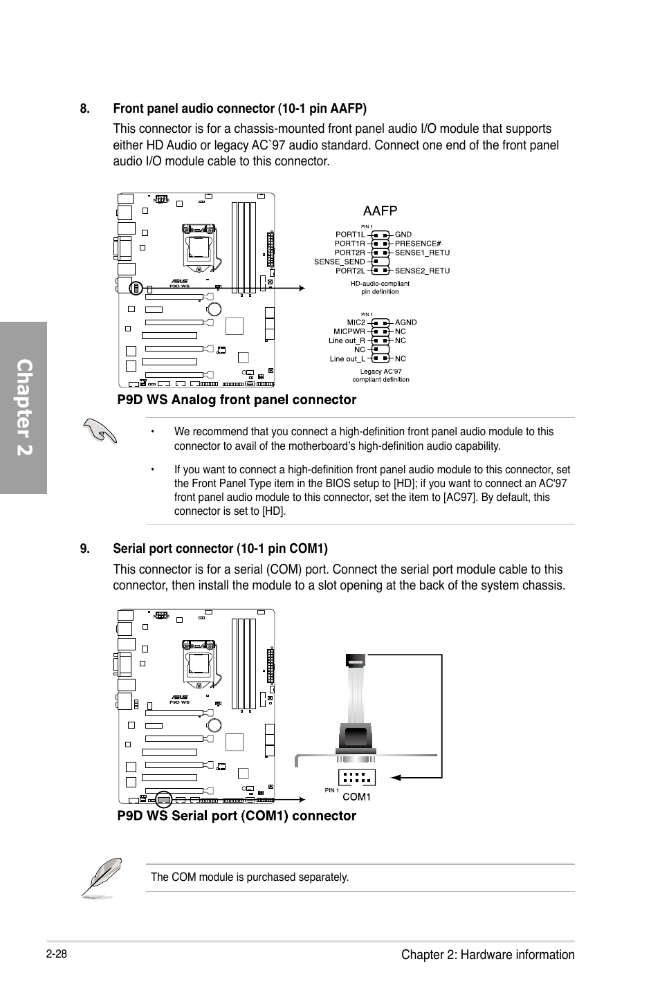 Chapter 2 | Asus P9D WS User Manual | Page 46 / 154