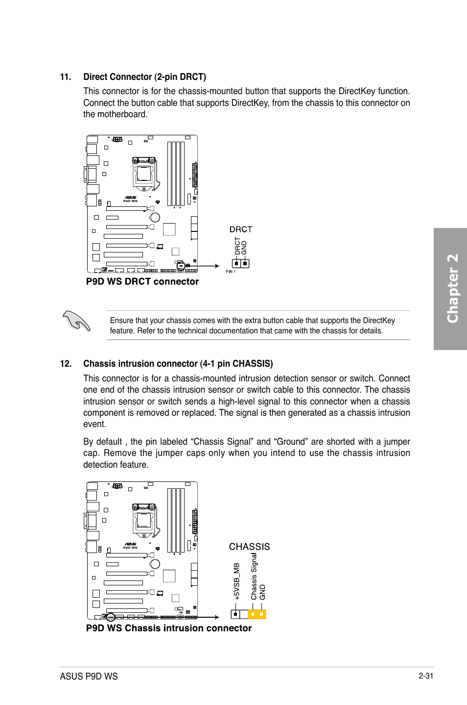 Chapter 2 | Asus P9D WS User Manual | Page 49 / 154