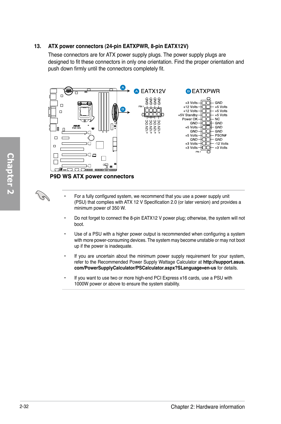 Chapter 2 | Asus P9D WS User Manual | Page 50 / 154