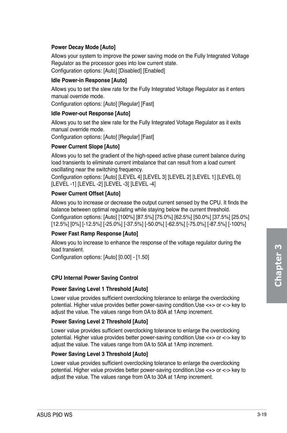 Chapter 3 | Asus P9D WS User Manual | Page 89 / 154