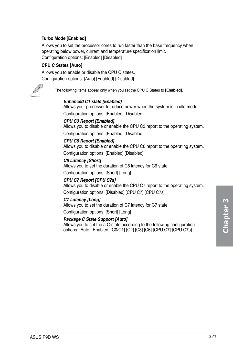 Chapter 3 | Asus P9D WS User Manual | Page 97 / 154