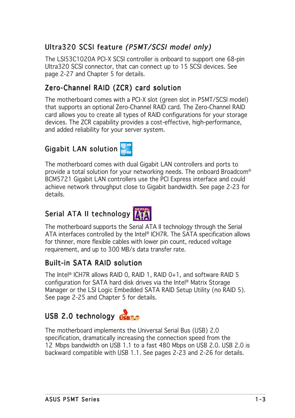 Asus P5MT User Manual | Page 17 / 176