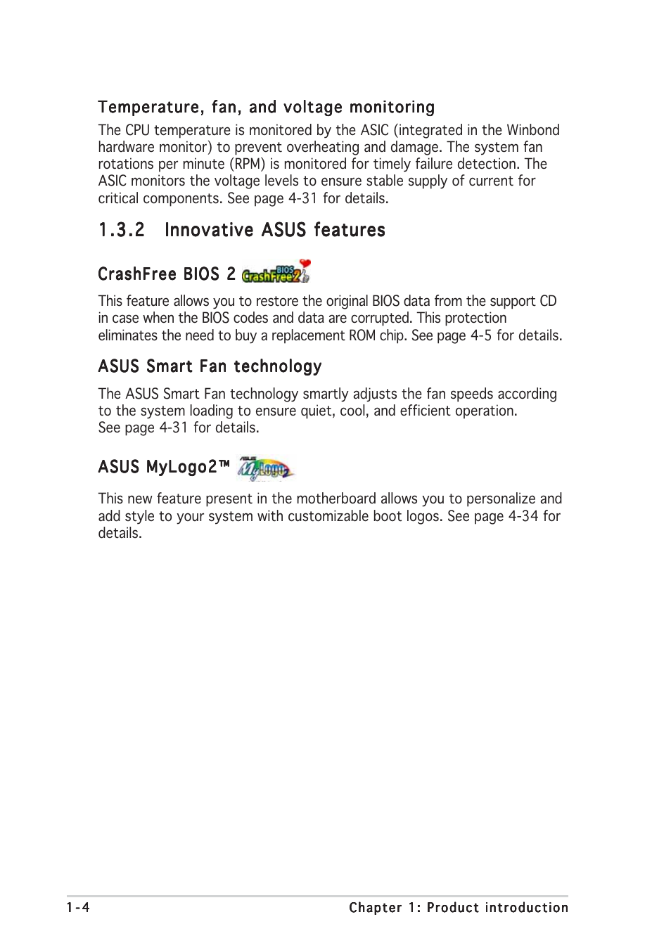 Asus P5MT User Manual | Page 18 / 176