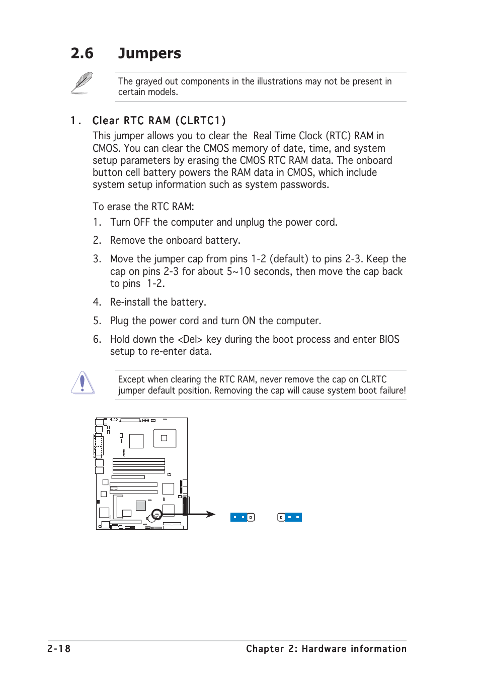 6 jumpers | Asus P5MT User Manual | Page 38 / 176