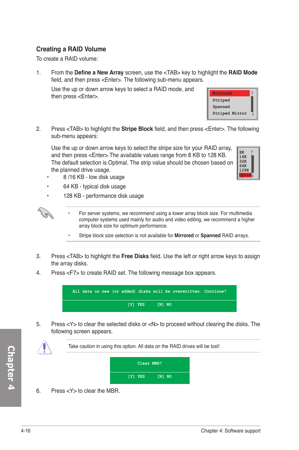 Chapter 4 | Asus M4N82 Deluxe User Manual | Page 114 / 128