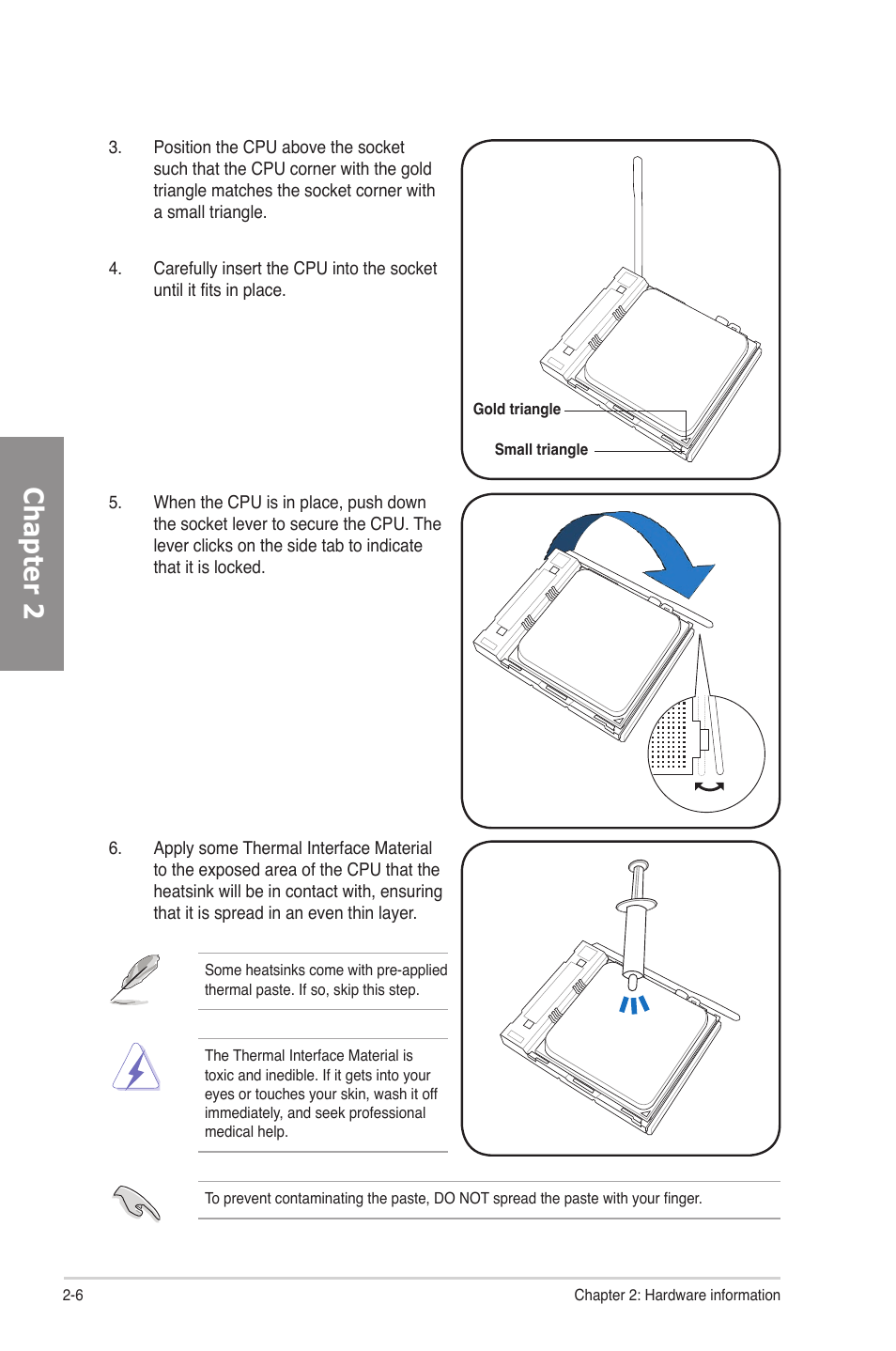 Chapter 2 | Asus M4N82 Deluxe User Manual | Page 26 / 128