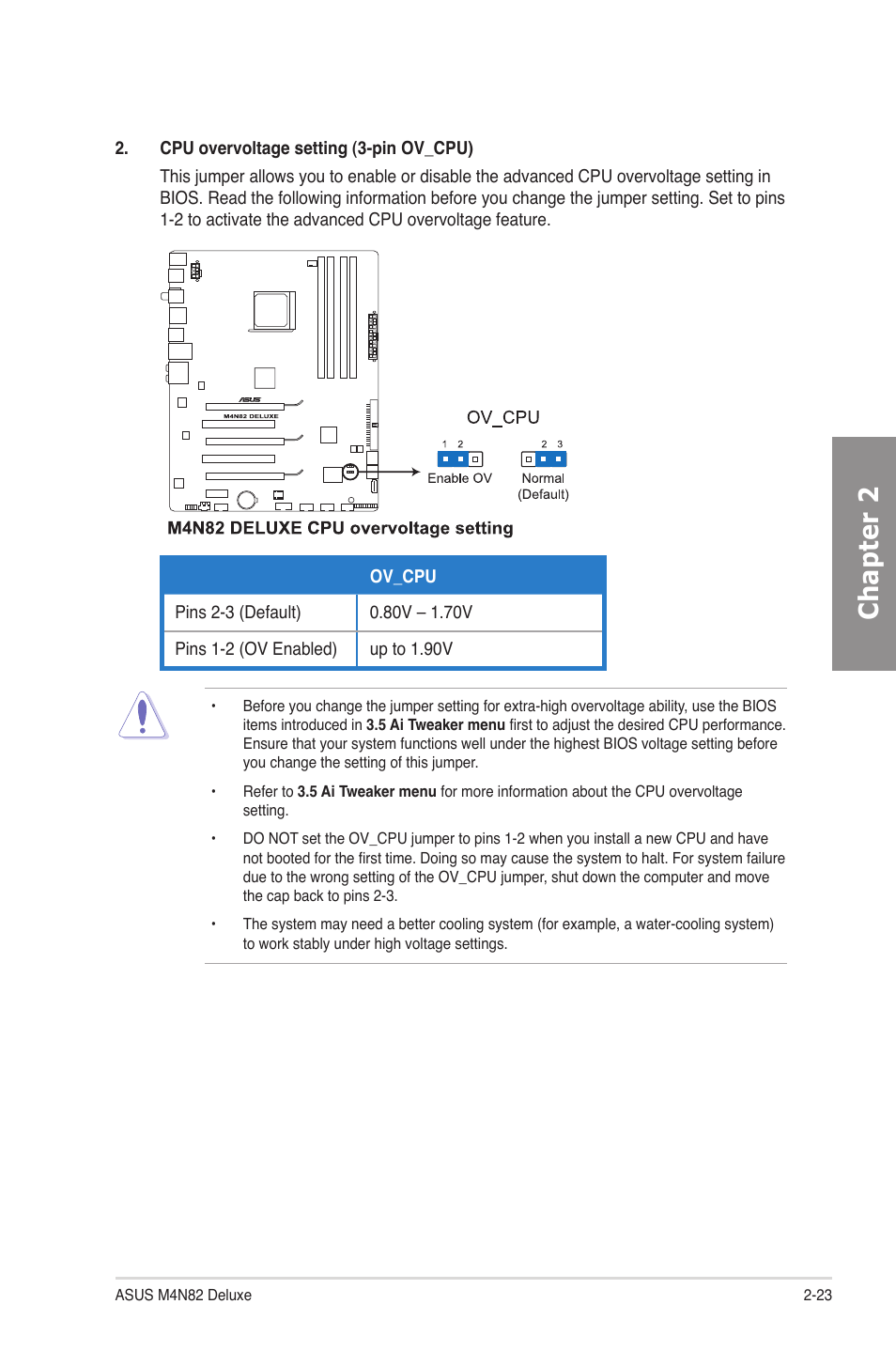 Chapter 2 | Asus M4N82 Deluxe User Manual | Page 43 / 128