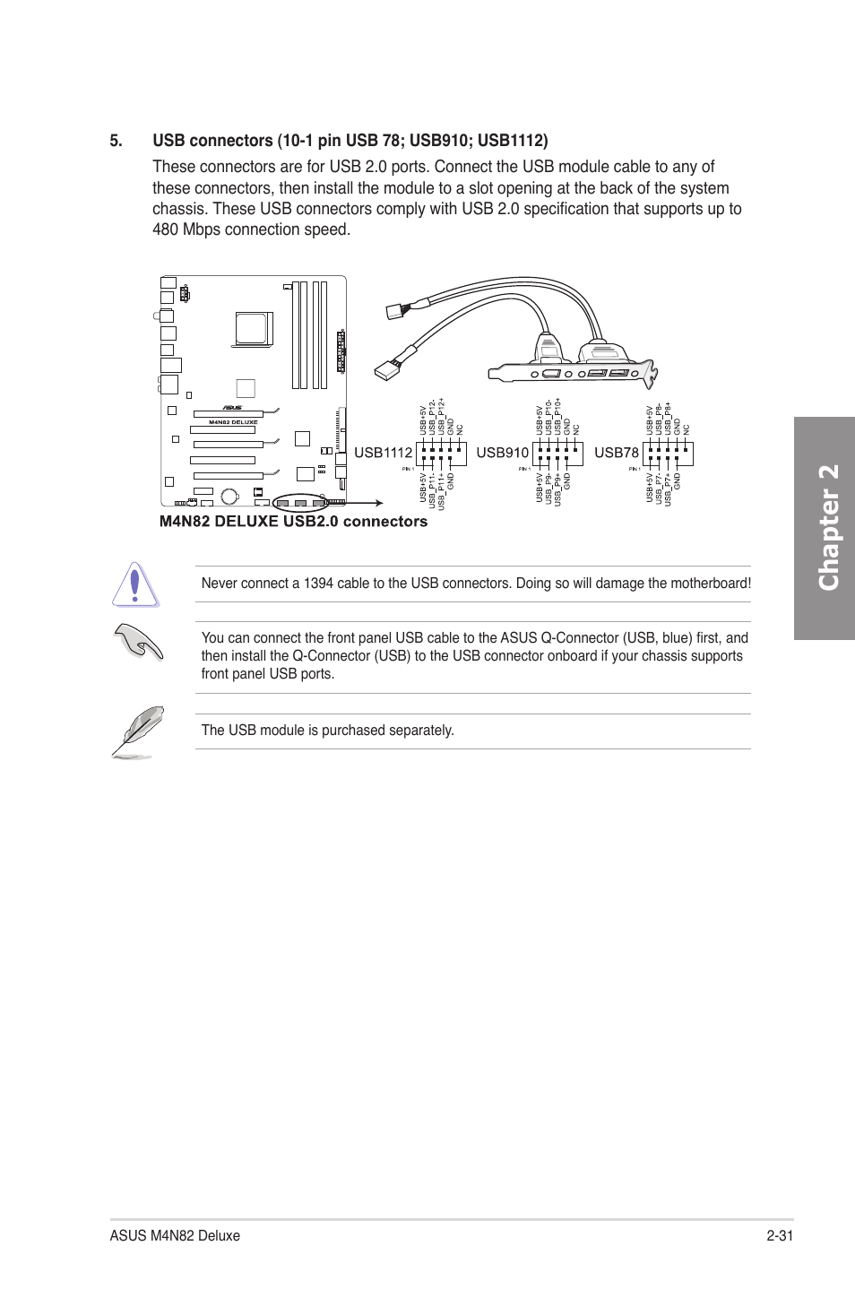 Chapter 2 | Asus M4N82 Deluxe User Manual | Page 51 / 128