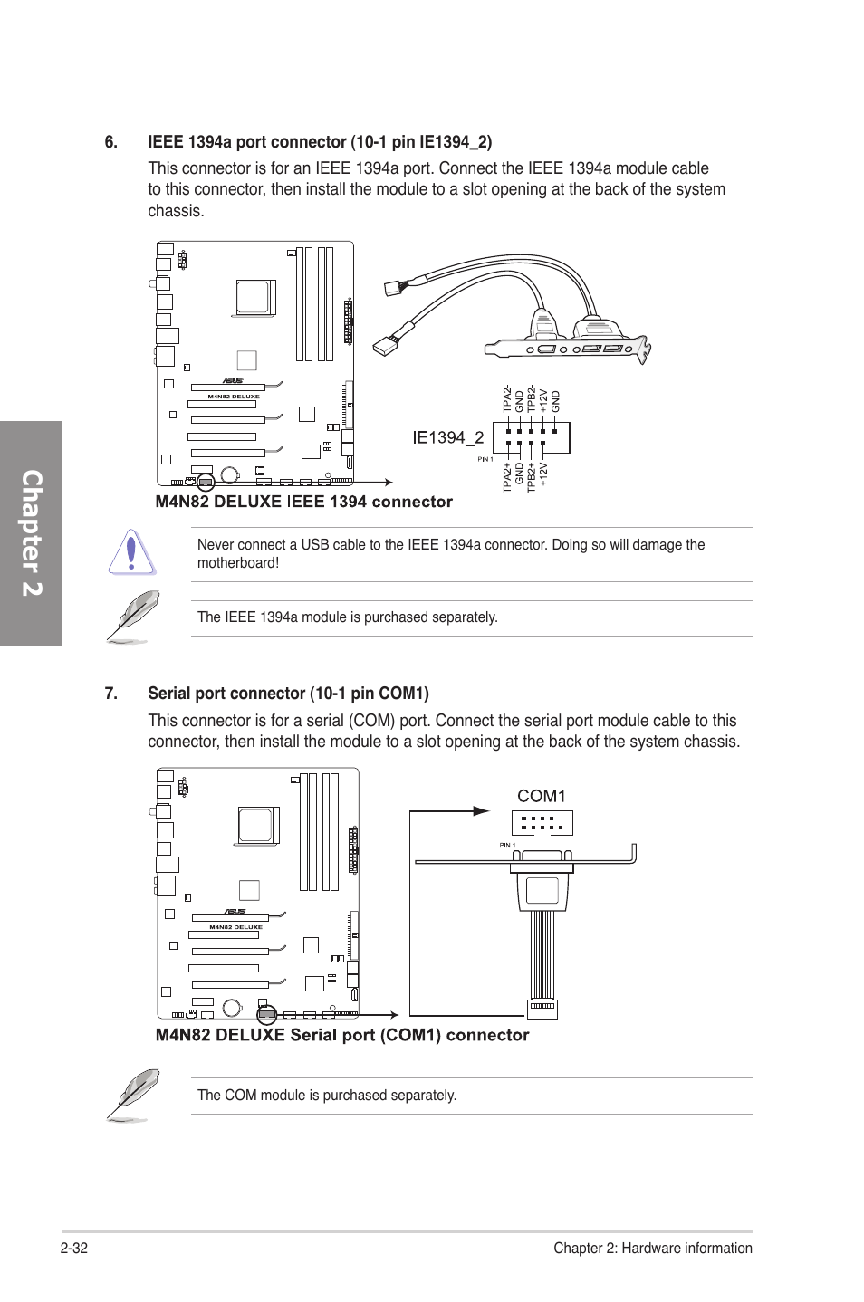 Chapter 2 | Asus M4N82 Deluxe User Manual | Page 52 / 128