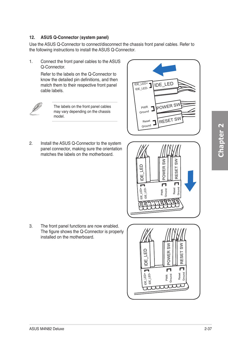 Chapter 2 | Asus M4N82 Deluxe User Manual | Page 57 / 128