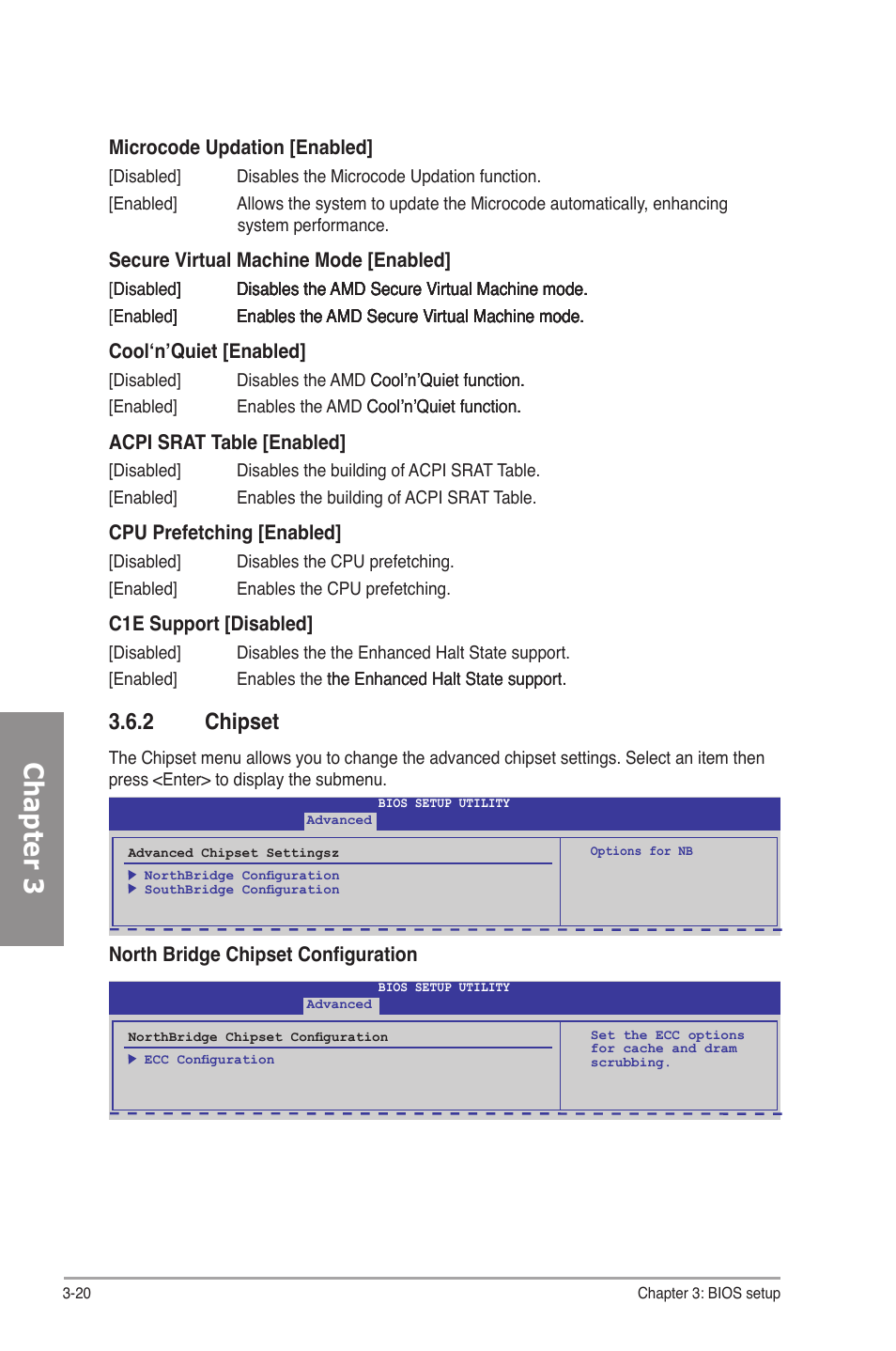 2 chipset, Chipset -20, Chapter 3 | Asus M4N82 Deluxe User Manual | Page 80 / 128