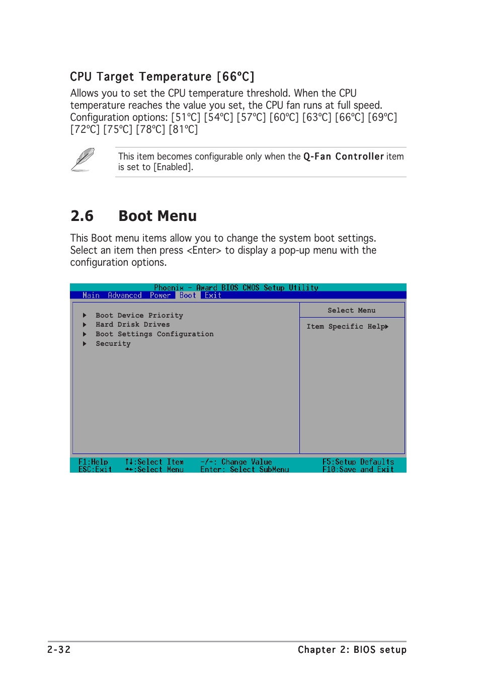 6 boot menu | Asus A8N-SLI User Manual | Page 68 / 74