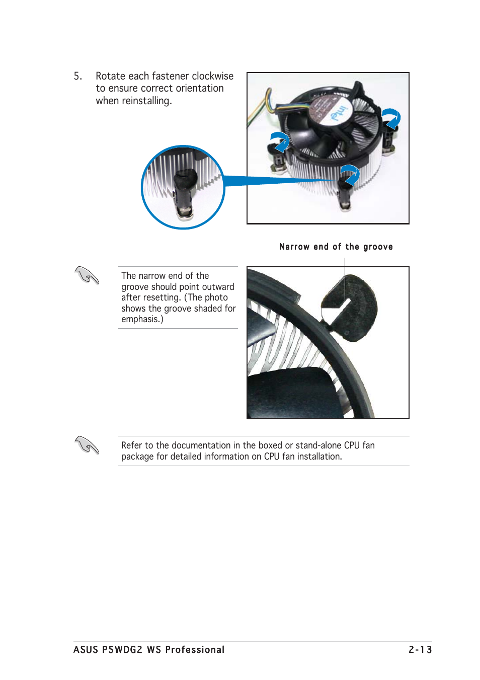 Asus P5WDG2 WS Professional User Manual | Page 39 / 172