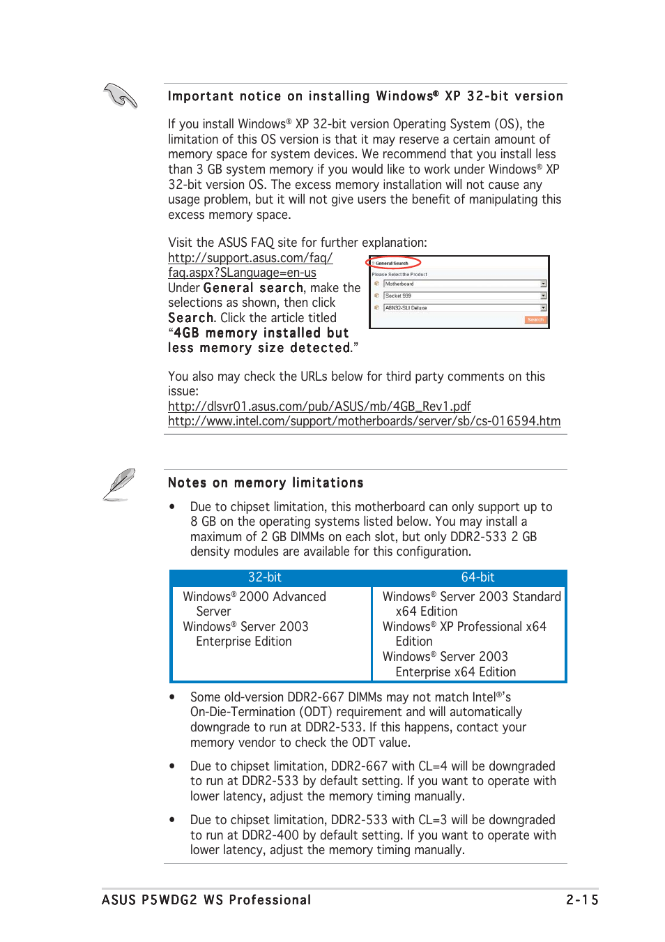 Asus P5WDG2 WS Professional User Manual | Page 41 / 172