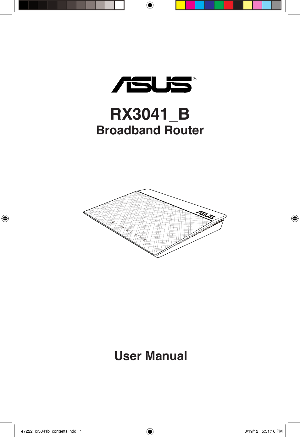 Asus RX3041_B User Manual | 36 pages