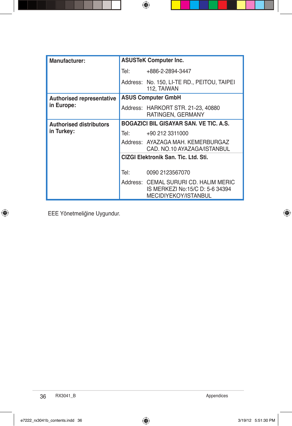 Asus RX3041_B User Manual | Page 36 / 36