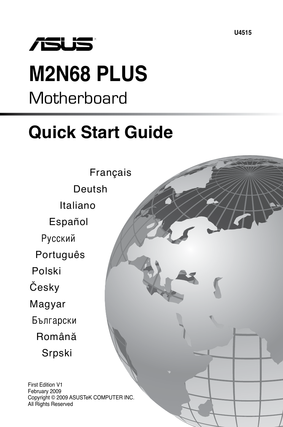 Asus M2N68 PLUS User Manual | 38 pages