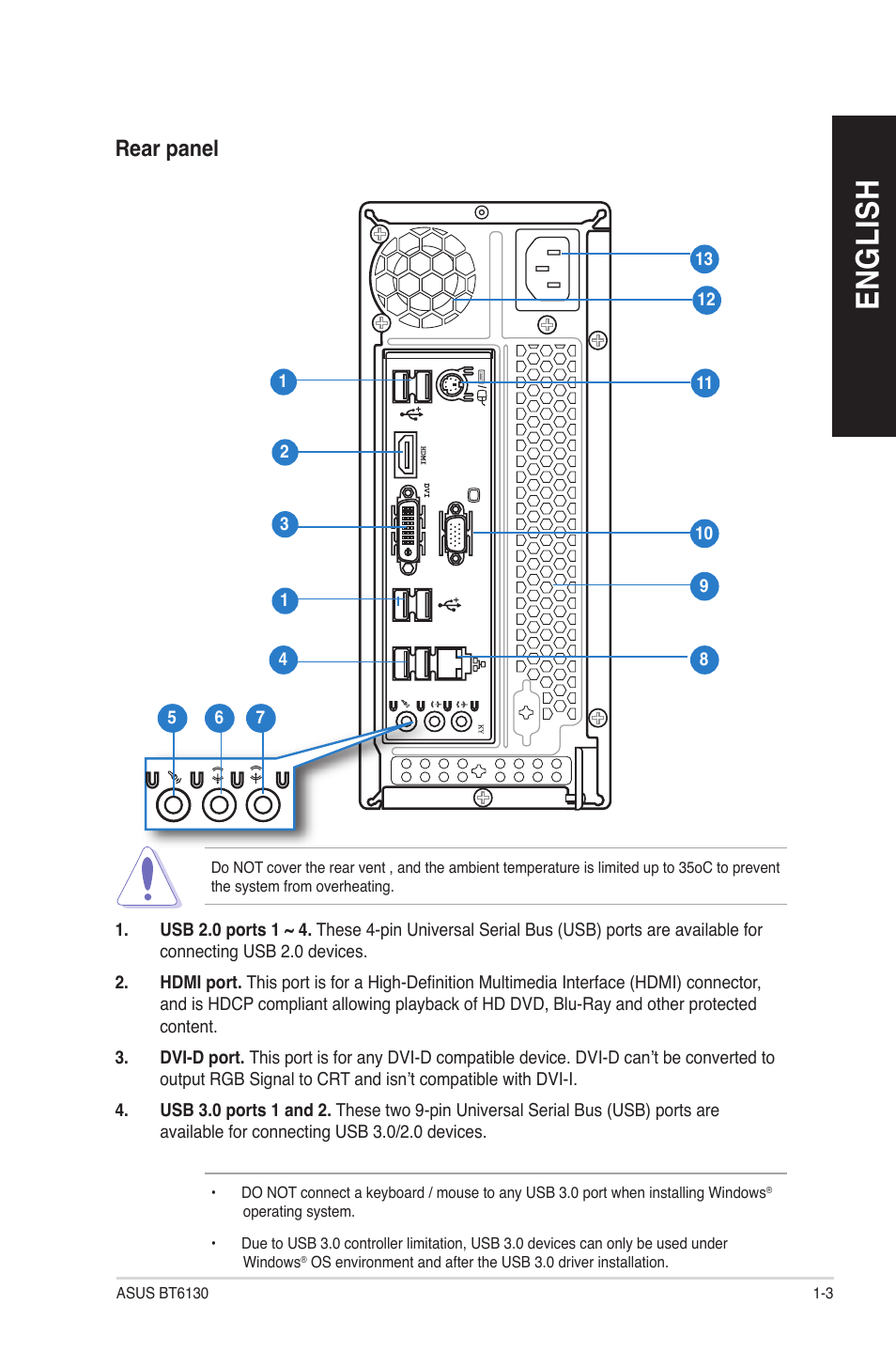 En g lis h en g li sh | Asus BT6130 User Manual | Page 13 / 54