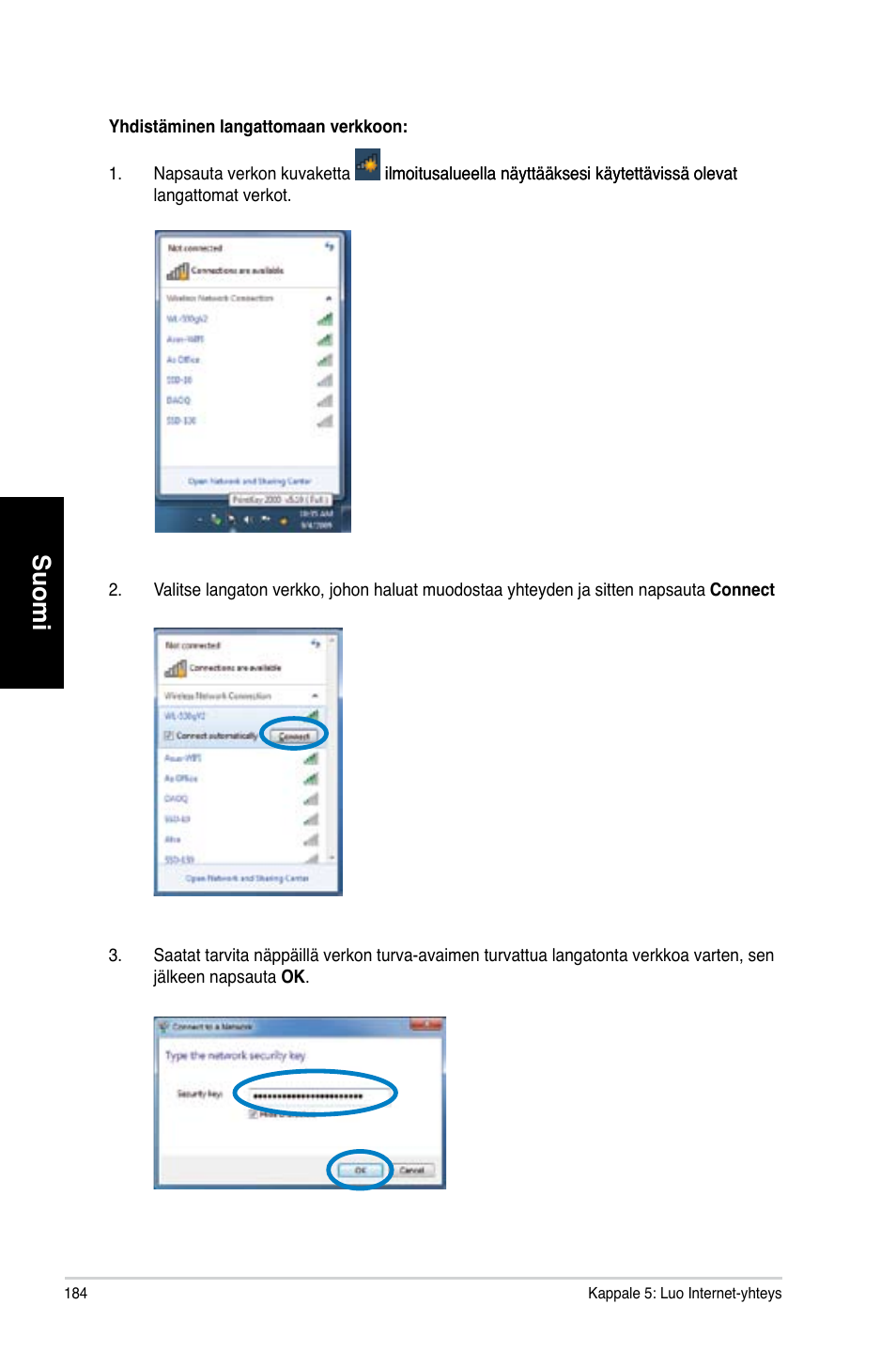 Suomi | Asus CM1831 User Manual | Page 186 / 352