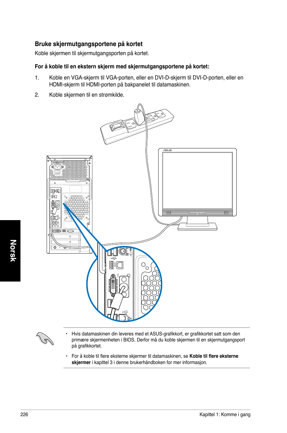 Norsk | Asus CM1831 User Manual | Page 228 / 352