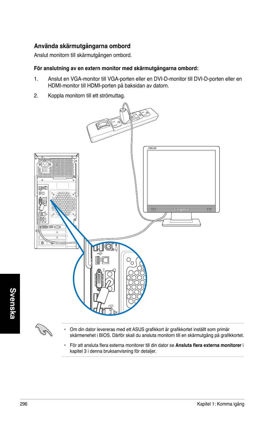 Svenska | Asus CM1831 User Manual | Page 298 / 352