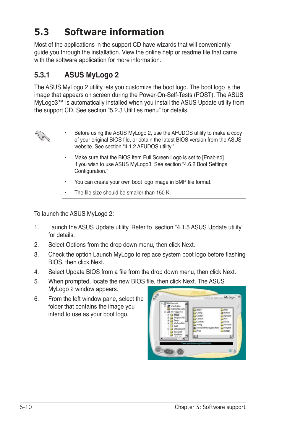 3 software information, 1 asus mylogo 2 | Asus P5W DH Deluxe User Manual | Page 136 / 212