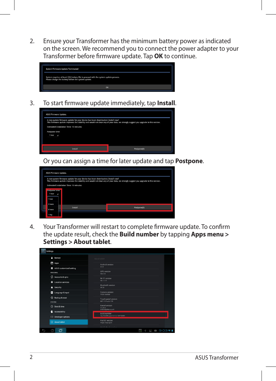 Asus Eee Pad Transformer TF101 User Manual | Page 2 / 6