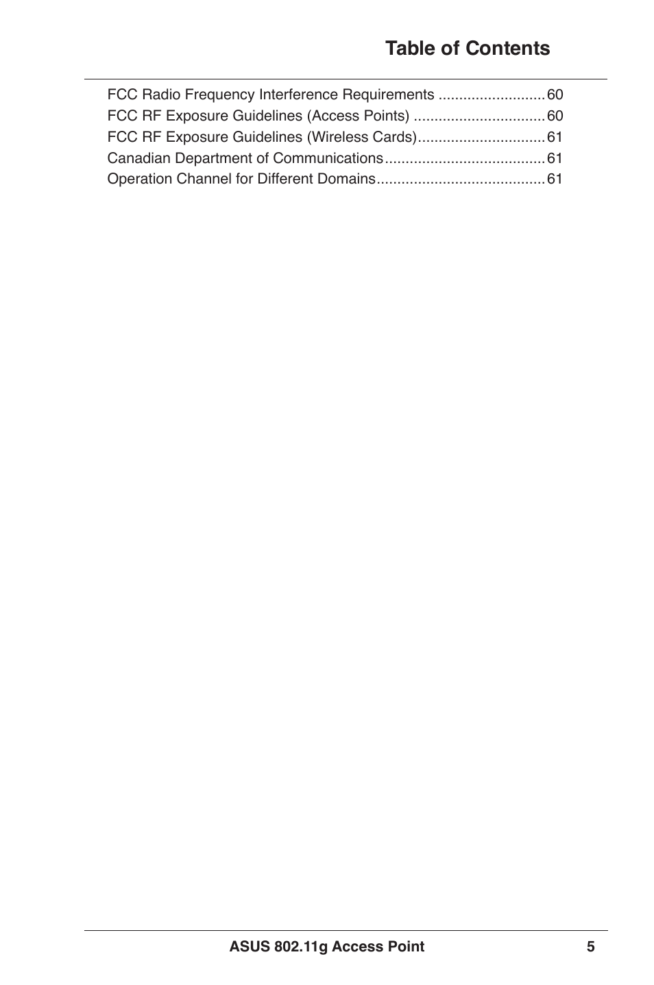 Asus WL-320gE User Manual | Page 5 / 71