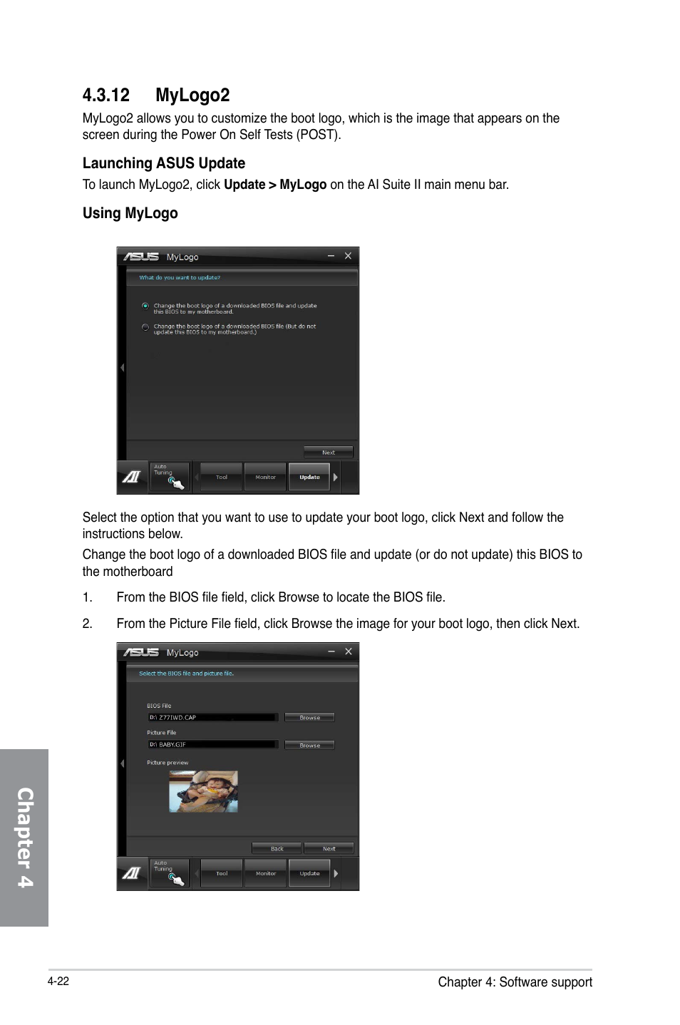 12 mylogo2, Mylogo2 -22, Chapter 4 | Asus P8Z77-V LX2 User Manual | Page 120 / 156