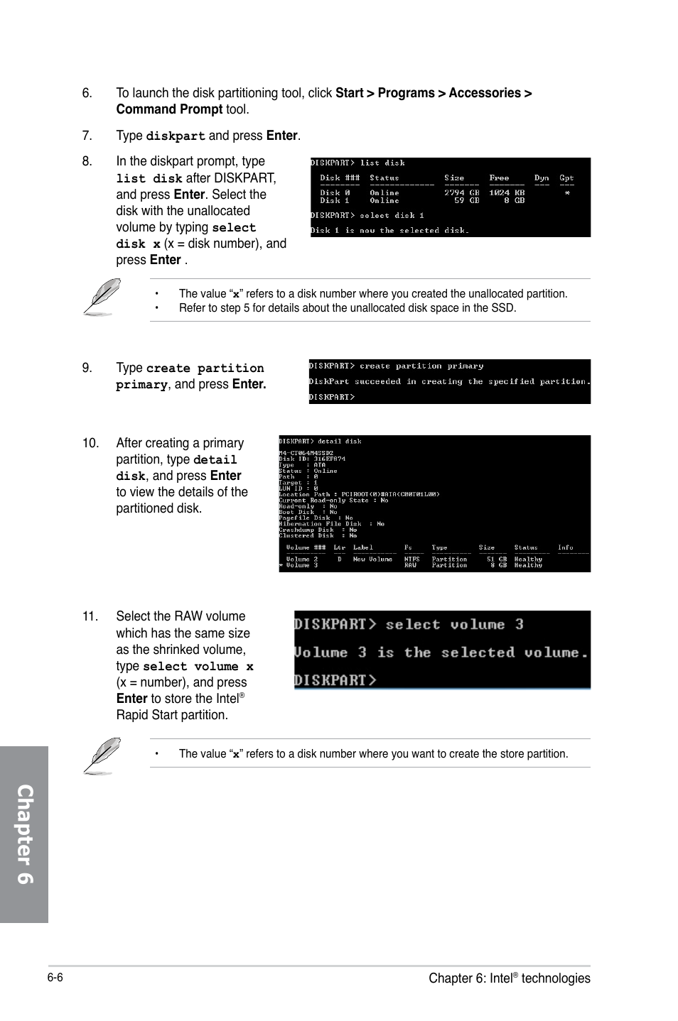 Chapter 6 | Asus P8Z77-V LX2 User Manual | Page 140 / 156