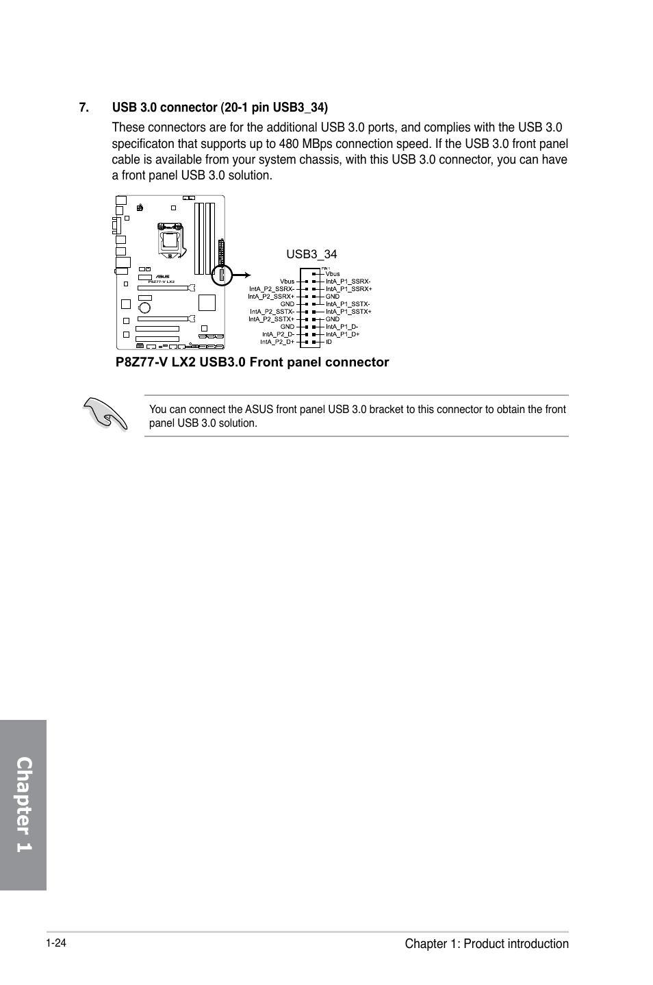 Chapter 1 | Asus P8Z77-V LX2 User Manual | Page 38 / 156