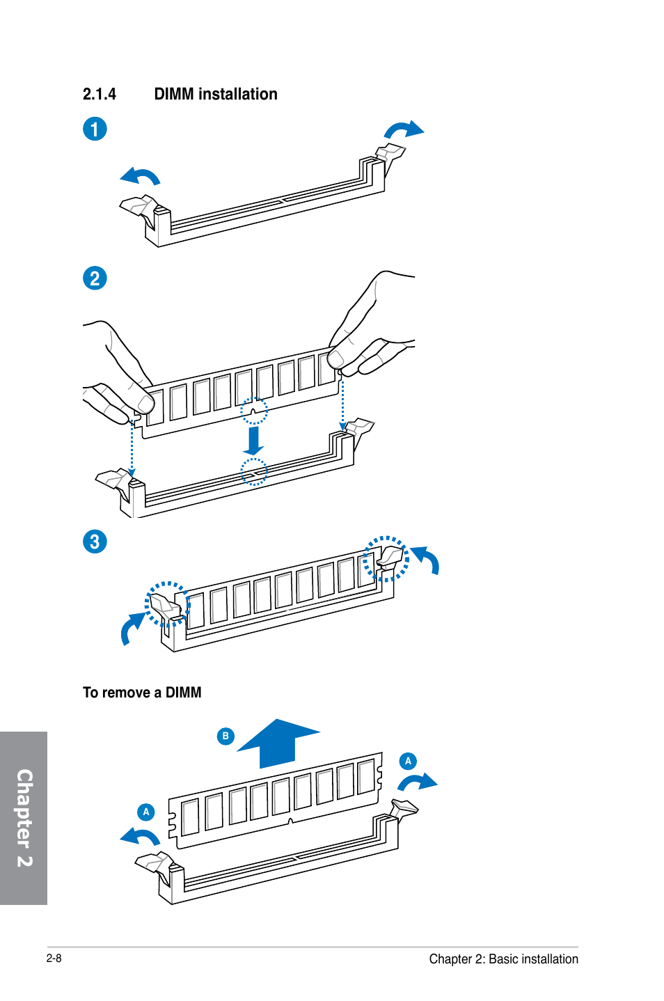 Chapter 2 1 2 3 | Asus P8Z77-V LX2 User Manual | Page 50 / 156